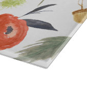 Planche À Découper Fleurs à l'aquarelle (Coin)