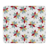 Planche À Découper Fleurs Abstraites funky du milieu du siècle modern (Devant)