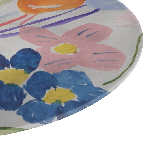 Planche à découper Fleurs & Ballons (Coin)