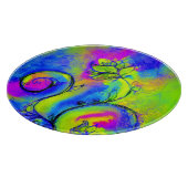 Planche À Découper FLEURS BLANCHES Bleu rose vert Imaginaire Floral (Coin)