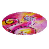 Planche À Découper FLEURS BLANCHES Imaginaire Floral bleu rose jaune (Coin)