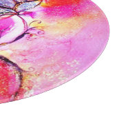 Planche À Découper FLEURS BLANCHES Imaginaire Floral bleu rose jaune (Coin)