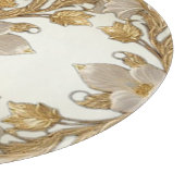 Planche À Découper Fleurs blanches Planche Décorative Or (Coin)