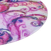 Planche À Découper FLEURS BLANCHES rouge vif rose blanc (Coin)