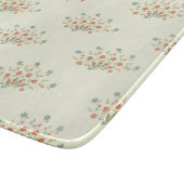 Planche À Découper Fleurs Bleues, Fleurs Rouges, Motif De Fleurs (Coin)