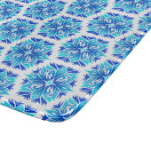 Planche À Découper Fleurs Bleues, Motif De Fleurs, Modèle Floral (Coin)