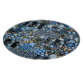 Planche À Découper Fleurs Bleues Patchwork : Tissu sans couture. (Coin)