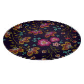 Planche À Découper Fleurs brodées : mode sans couture motif (Coin)