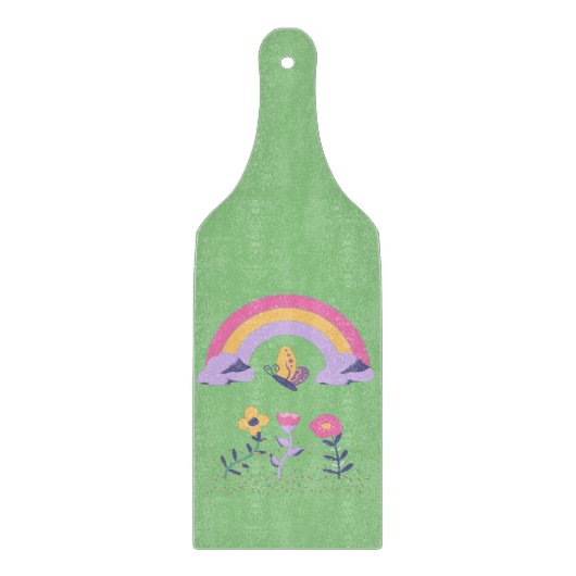 Planche À Découper Fleurs Cloud Arc-en-ciel (Devant)