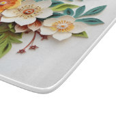 Planche À Découper Fleurs Colorées Abstraites (Coin)