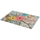 Planche À Découper Fleurs colorées Aquarelle mignonne (Coin)