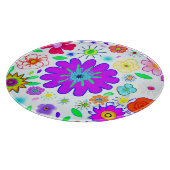 Planche À Découper Fleurs colorées Motif (Coin)