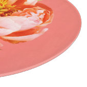 Planche À Découper Fleurs | Coral Peony Blossom (Coin)