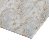 Planche À Découper Fleurs Crème Blanche Papillons Bleus Shower de Mar (Coin)