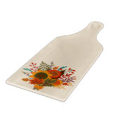 Planche À Découper Fleurs d'automne rustiques (Coin)