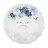 Planche À Découper Fleurs de Bleu Poussiéreux Eucalyptus Succulent (Devant)