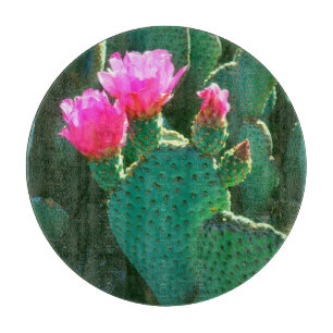 Planche À Découper Fleurs de Cactus Beavertail