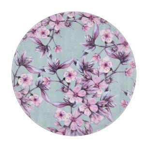 Planche À Découper Fleurs de cerisier rose : branche arrière - plan a