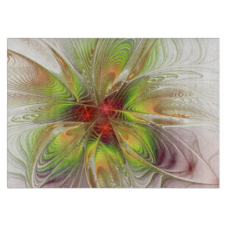 Planche À Découper Fleurs de fantaisie fractale douces et tendres
