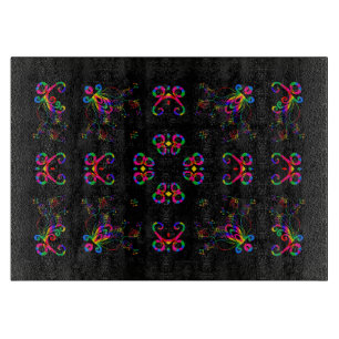 Planche À Découper Fleurs de Fiesta Dansante