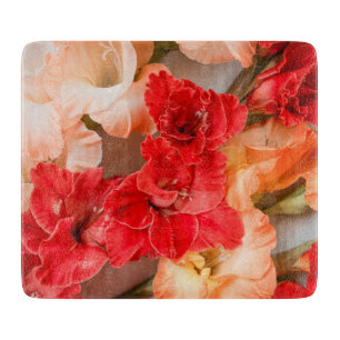 Planche À Découper Fleurs de gladiolus vibrantes