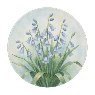 Planche À Découper Fleurs de Jacinthe Botanique Aquarelle