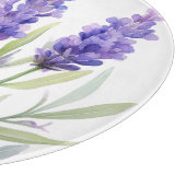 Planche À Découper Fleurs de lavande à l'aquarelle (Coin)