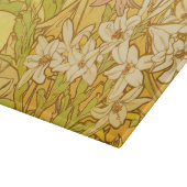 Planche À Découper fleurs de lys Art nouveau d'Alphonse Mucha (Coin)