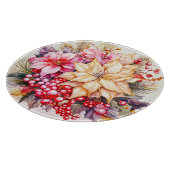 Planche À Découper Fleurs de Noël (Coin)