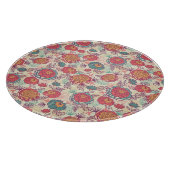 Planche À Découper Fleurs de pivoine et motif feuille (Coin)