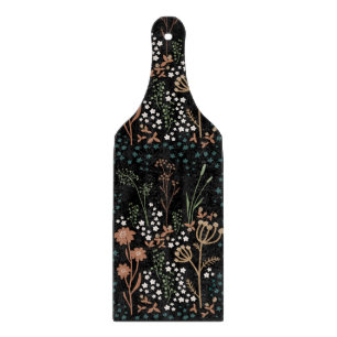 Planche À Découper Fleurs de prairie Arrière - plan foncé