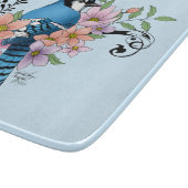 Planche À Découper Fleurs de printemps bleu Jay (Coin)