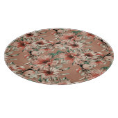 Planche À Découper Fleurs de soleil, pommes : motif d'aquarelle d'aut (Coin)