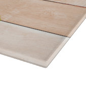 Planche À Découper Fleurs de soleil rustiques sur bois (Coin)