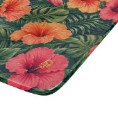 Planche À Découper Fleurs de Tilleul Tropical Vibrant (Coin)