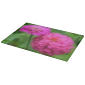 Planche À Découper Fleurs de Zinnia rose vif (Coin)