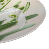 Planche À Découper Fleurs délicates de perce-neige de printemps (Coin)