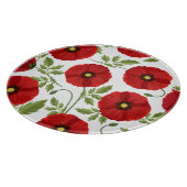 Planche À Découper Fleurs d'été joyeuses floraison de pavot (Coin)