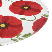 Planche À Découper Fleurs d'été joyeuses floraison de pavot (Coin)