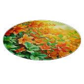 Planche À Découper Fleurs d'été vibrantes (Coin)