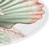 PLANCHE À DÉCOUPER FLEURS D'HIBISCUS ROUGE ET VERT D'ÉTÉ (Coin)