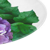 Planche À Découper Fleurs d'hortensia bleues et roses personnalisées  (Coin)