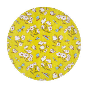 Planche À Découper Fleurs d'insectes Papillons : Patte d'été sans joi