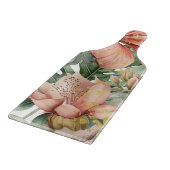 Planche À Découper Fleurs d'orchidées de jungle à l'aquarelle (Coin)