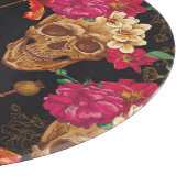 Planche À Découper Fleurs du crâne : Arrière - plan foncé sans coutur (Coin)