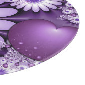 Planche À Découper Fleurs et cœurs abstraits de l'amour fractal (Coin)