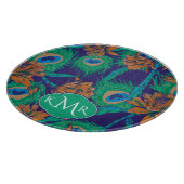 Planche À Découper Fleurs et monogramme des plumes | (Coin)