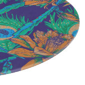 Planche À Découper Fleurs et monogramme des plumes | (Coin)