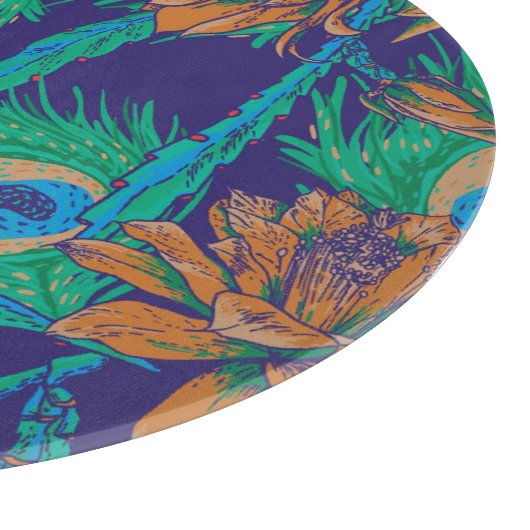 Planche À Découper Fleurs et monogramme des plumes | (Coin)