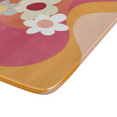 Planche À Découper Fleurs et vagues de style rétro (Coin)